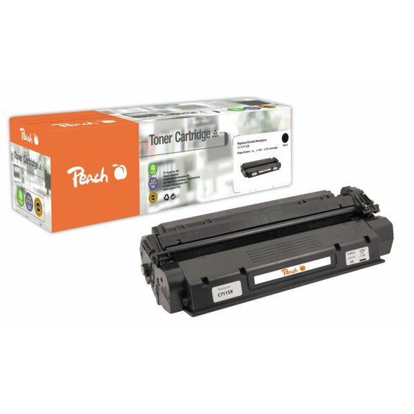 Peach HP 15 XBK Toner XL bk ersetzt HP No. 15X BK