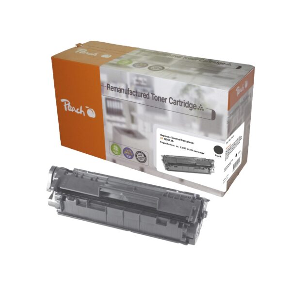 Peach HP 12 ABK Toner bk ersetzt Canon