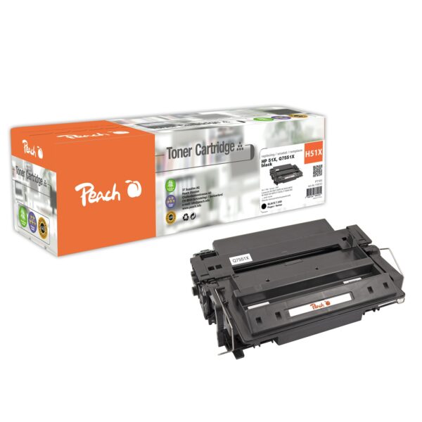 Peach HP 51 XBK Toner bk ersetzt HP No. 51XBK