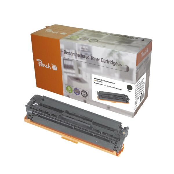 Peach HP 125 ABK Toner bk ersetzt HP No. 125A BK