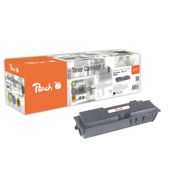 Peach K17  Toner bk ersetzt Kyocera TK-17 für z.B. Kyocera FS -1000