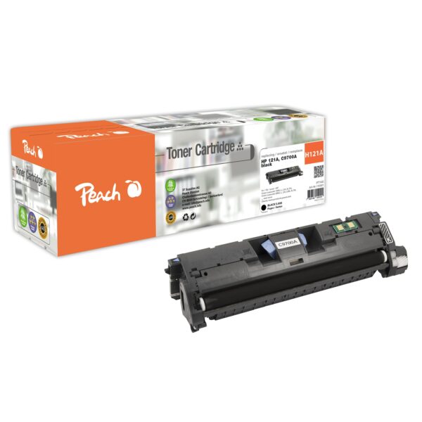 Peach HP 121 ABK Toner bk ersetzt HP No. 121A BK