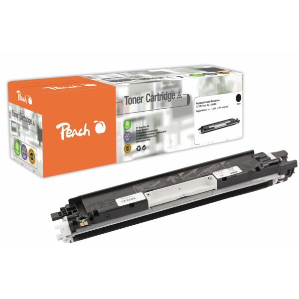 Peach HP 126 ABK Toner bk ersetzt HP No. 126A BK