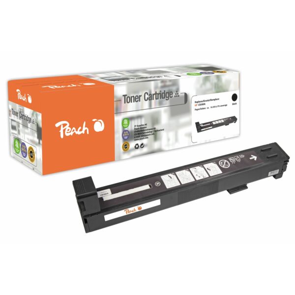 Peach HP 823 ABK Toner bk ersetzt HP No. 823A BK