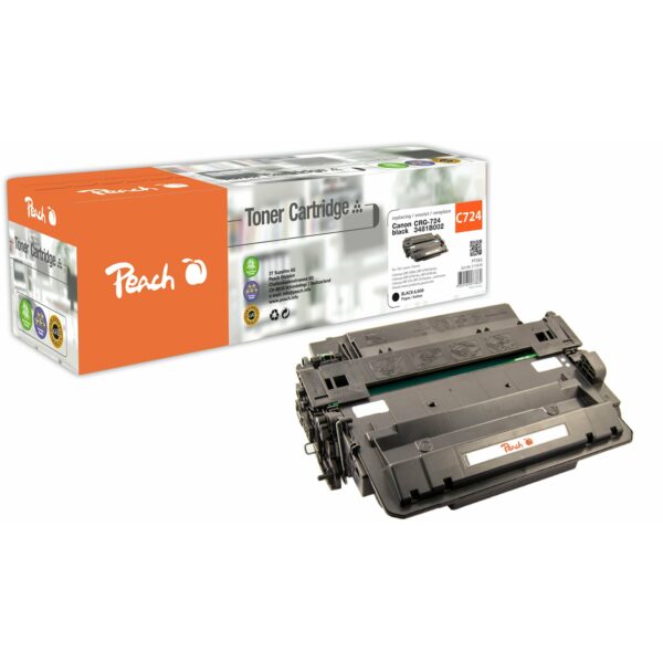 Peach HP 724 BK Toner bk ersetzt Canon CRG-724 BK