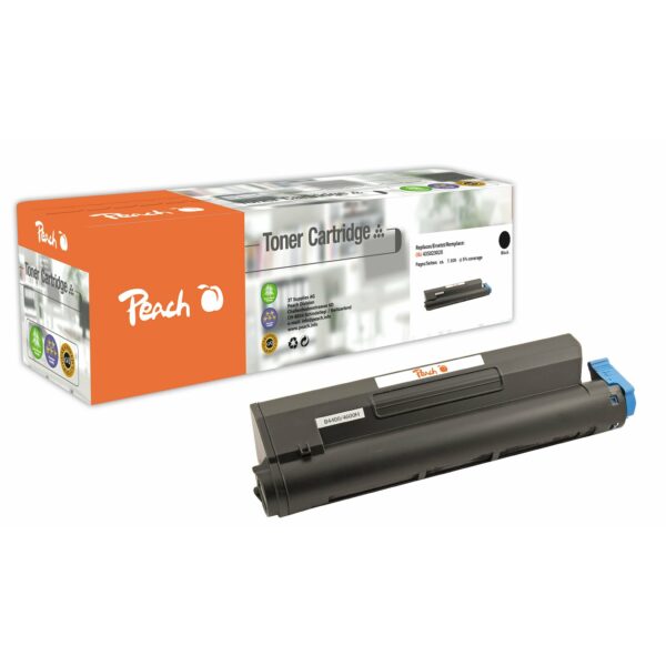 Peach O4350  Toner XL bk ersetzt OKI 43502302X für z.B. OKI B 4400