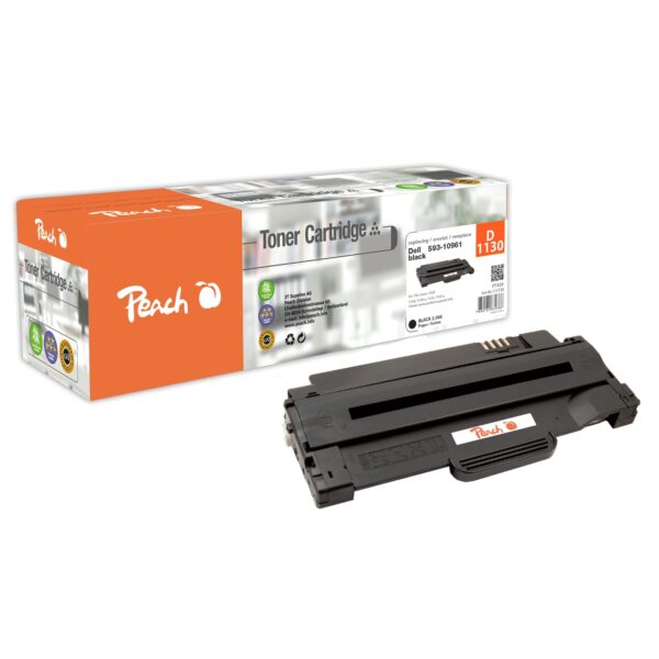 Peach D1130  Toner bk ersetzt Dell 1130XLBK