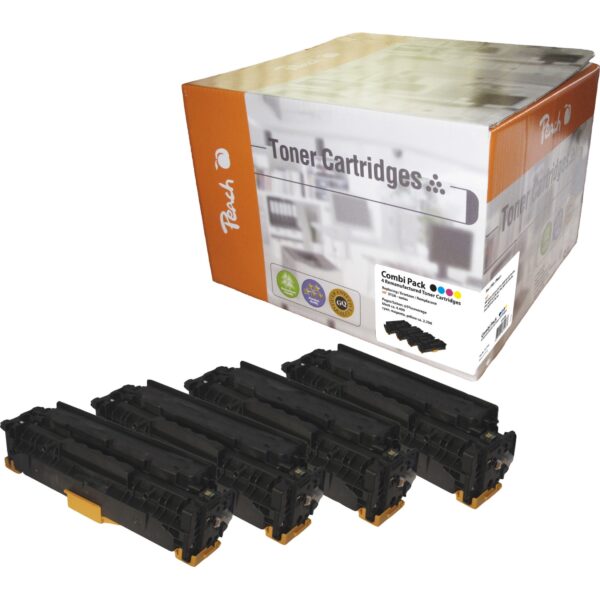 Peach HP 312 X 4 Toner XL (bk