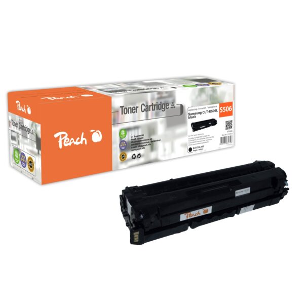 Peach S506  Toner XL bk ersetzt Samsung CLT-K506L/ELS