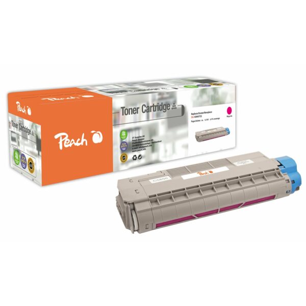 Peach O4386/87/36/85 Toner ma ersetzt OKI 43865722 für z.B. OKI C 5850