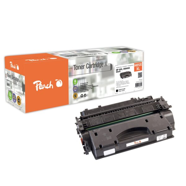 Peach HP 05 XBK Toner XL bk ersetzt HP No. 05X BK