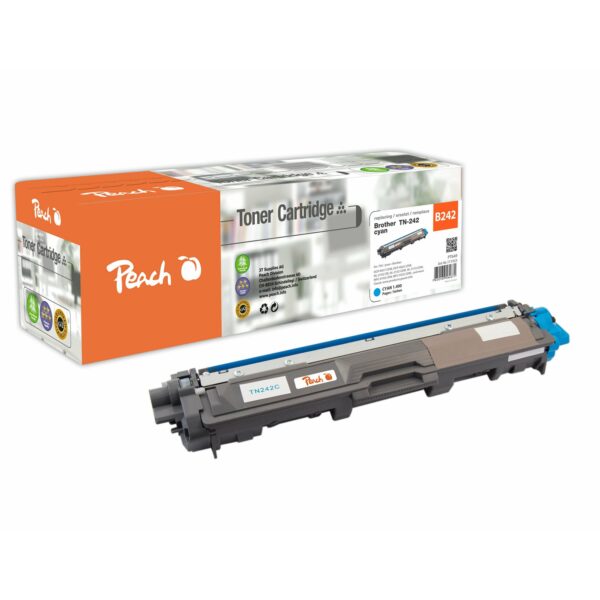 Peach B242 C Toner cy ersetzt Brother TN-242C für z.B. Brother DCP -9022 CDW