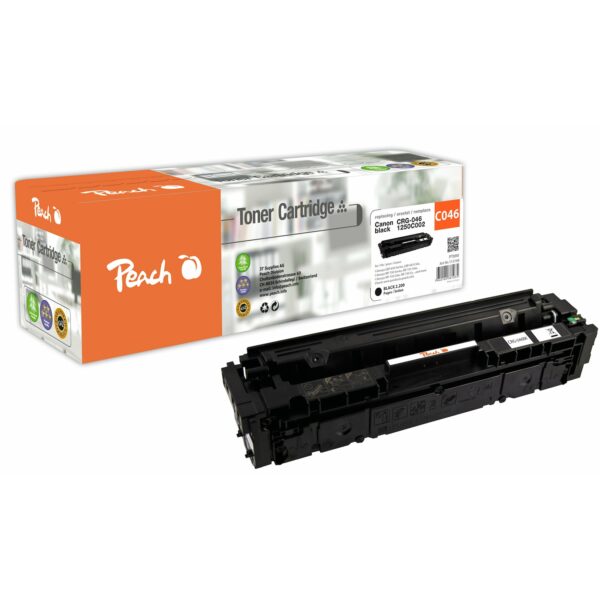 Peach HP 046 bk Toner bk ersetzt Canon CRG-046 bk