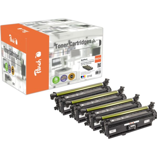 Peach HP 654 X 4 Toner (bk