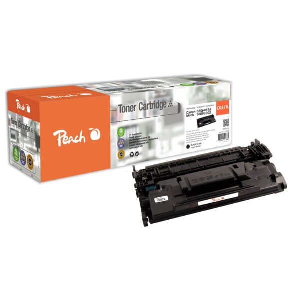 Peach HP 057 bk Toner bk ersetzt Canon CRG-057 bk