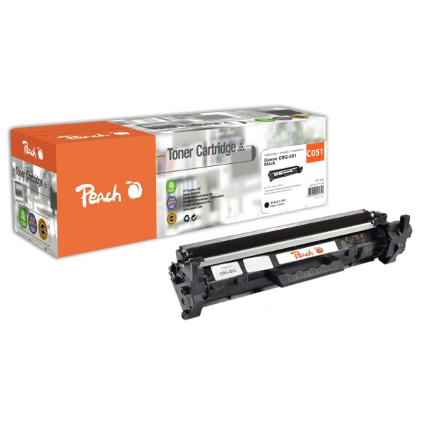 Peach HP 051 bk Toner bk ersetzt Canon CRG-051 bk