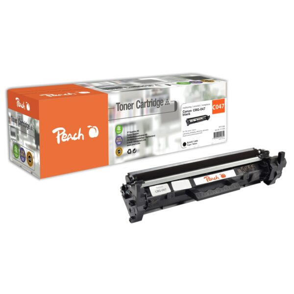 Peach HP 047 bk Toner bk ersetzt Canon CRG-047 bk