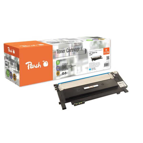 Peach HP 117 AC Toner cy ersetzt HP No. 117A C