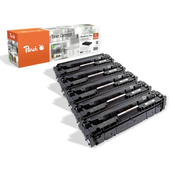 Peach HP 415 X 5 Toner XL (2*bk