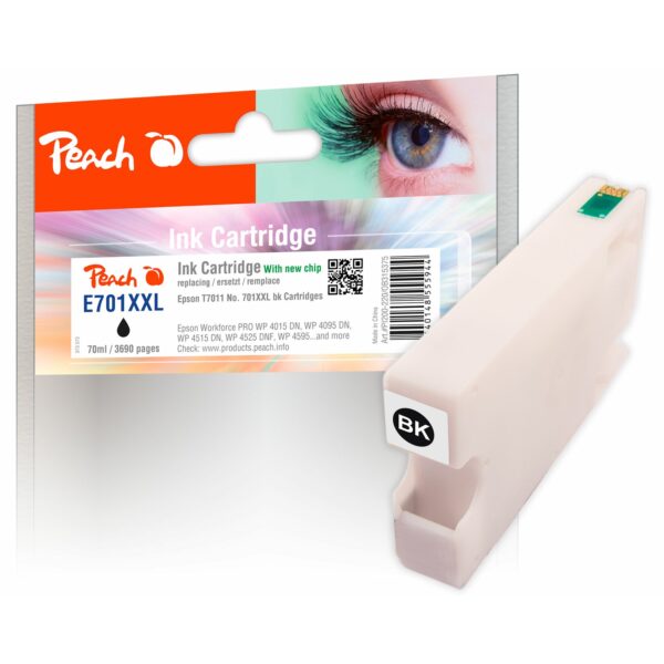 Peach E70  Druckerpatrone XL bk ersetzt Epson T7011 bk