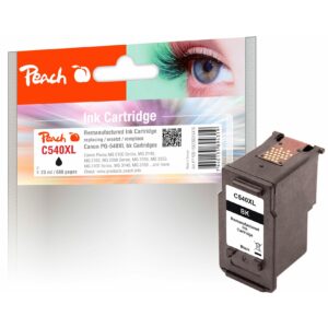 Peach C540 XLBK Druckkopf XL bk ersetzt Canon PG-540XLBK