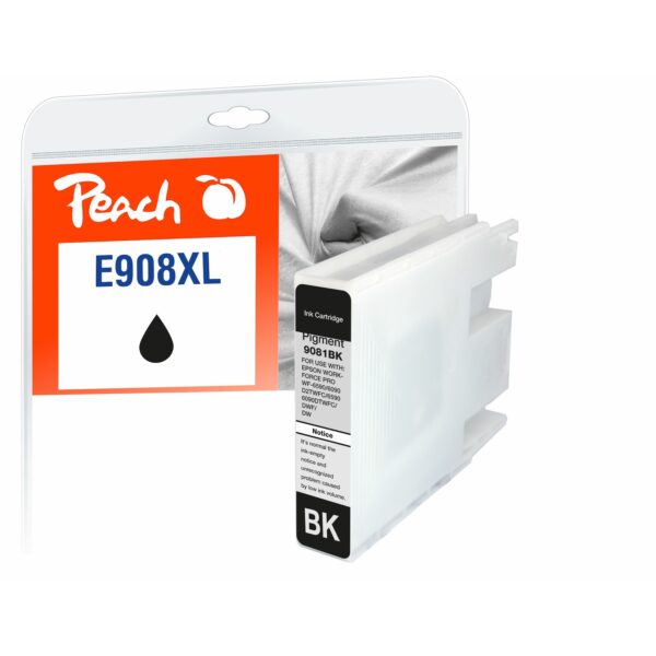 Peach E907/908 Druckerpatrone XL bk ersetzt Epson T9081