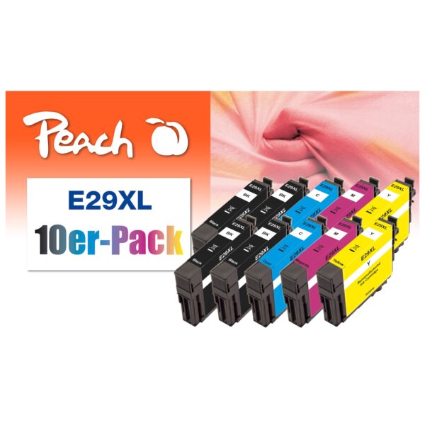 Peach E29  10 Druckerpatronen XL (2*bk