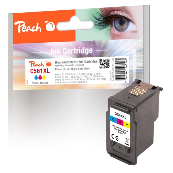 Peach C561 XL Druckkopf XL col ersetzt Canon CL-561XL