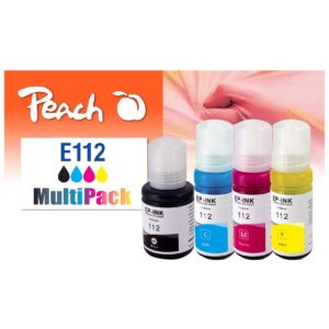 Peach E112  Spar Pack Druckerpatronen (bk