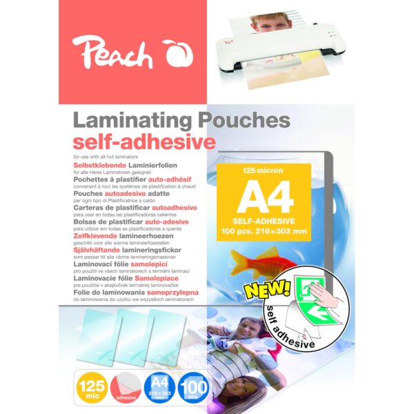 Peach 100 x A4 Laminierfolien