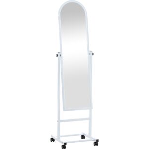 CLP Standspiegel Evoir mit Laufrollen I Stehspiegel 151x39 cm I Wohnzimmer Und Schlafzimmer I Neigbar