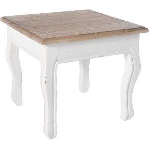 CLP Beistelltisch Alma I Sofatisch Mit Massiv Holz Platte I Tisch Für Flur Und Wohnzimmer I Anrichte In Shabby Chic