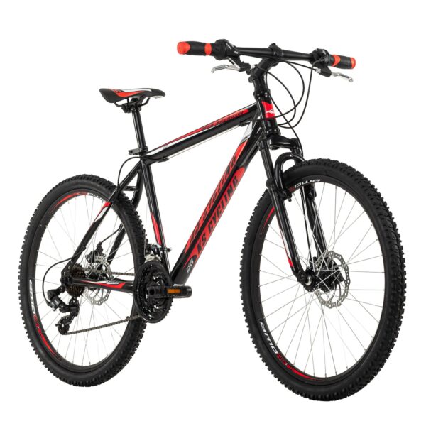 KS Cycling Mountainbike Hardtail 26 Zoll Sharp schwarz-rot