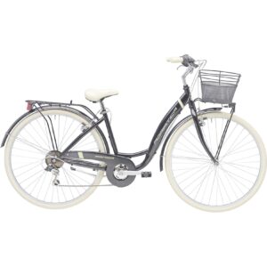 Adriatica Cityfahrrad 26 Zoll PANDA Schwarz inkl. Korb