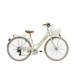 Adriatica Cityfahrrad 28 Zoll RETRO Lady beige inkl. Korb