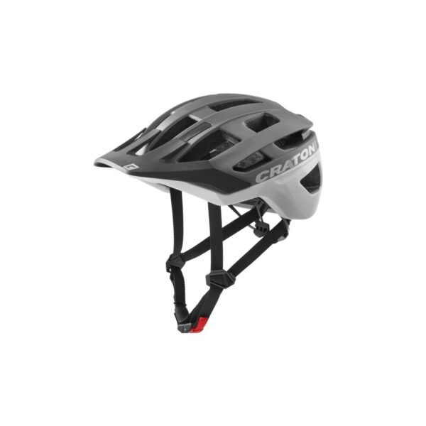 CRATONI MTB - Fahrradhelm AllRace stone/weiß matt