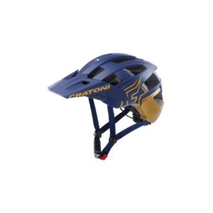 CRATONI MTB-Helm AllSet Pro  blau/gold matt