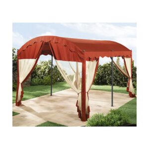 Grasekamp 4 Seitenteile zu Bogenpergola 3x4m  Terrakotta