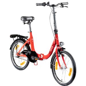 Agon Cruiser 20 Zoll Klapprad für Damen und Herren 150 - 185 cm Klappfahrrad Faltrad StVZO Faltfahrrad Erwachsene tiefer Einstieg