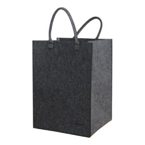 100L Filz Wäschesammler 43x38x60cm XL Universal-Filz-Tasche Faltbarer Wäschekorb