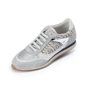 Damen Casual Sneaker Freizeitschuhe  - grau/silber