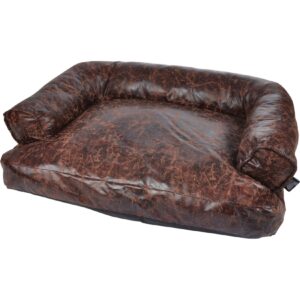 Hundesofa CHESTERFIELD 65cm Couch Hundecouch Sofa Hunde Bett Schlafplatz braun