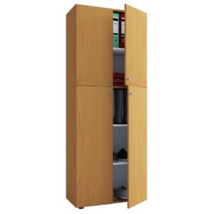 Mehrzweckschrank Kleiderschrank Hochschrank Garderobe Flur Schrank Buche Dekor