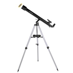 BRESSER Stellar 60/800 AZ - Linsenteleskop mit Smartphone-Kamera-Adapter & Sonnenfilter