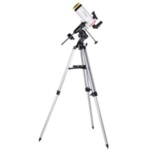 BRESSER Messier MC-100/1400 EQ3 Maksutov-Cassegrain Teleskop mit Smartphone-Adapter & Sonnenfilter