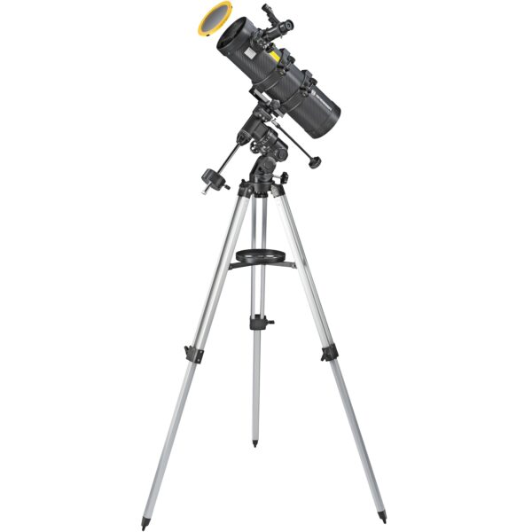 BRESSER Spica-II 130/1.000 EQ3 Spiegelteleskop mit Smartphone-Adapter & Sonnenfilter