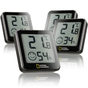 NATIONAL GEOGRAPHIC Thermo-/Hygrometer Tempy 4er-Set