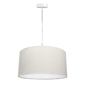 Pendelleuchte Hängeleuchte Jalua P Velours creme & white Ø 50 cm 10674