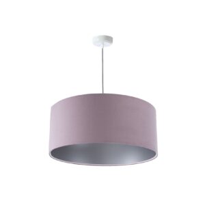 Pendelleuchte Hängeleuchte Jalua P Velours powder pink & silver Ø 40 cm 10997