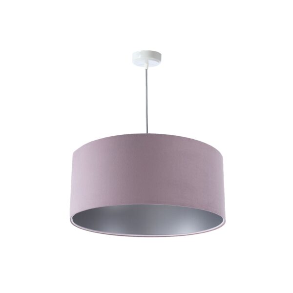 Pendelleuchte Hängeleuchte Jalua P Velours powder pink & silver Ø 40 cm 10997